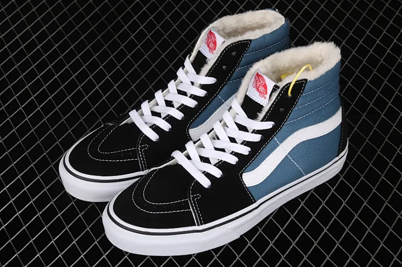 All categories Vans Vans series Vans Hi Vans high-top plus velvet Vans SK8-Hi classic series navy blue high-top casual sneakers VN000D5INVY